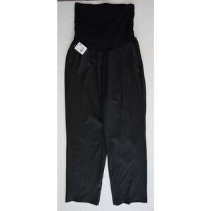 Motherhood H19421 Women's Sz Large Black Bi-Stretch Straight-Leg Maternity Pants